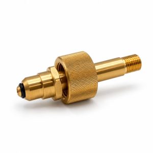 BS341 No.30 (NEVOC ISO 5145) hand-tight cylinder connector, brass