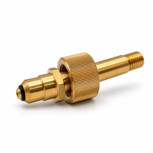 BS341 No.32 (NEVOC ISO 5145) hand-tight cylinder connector, brass